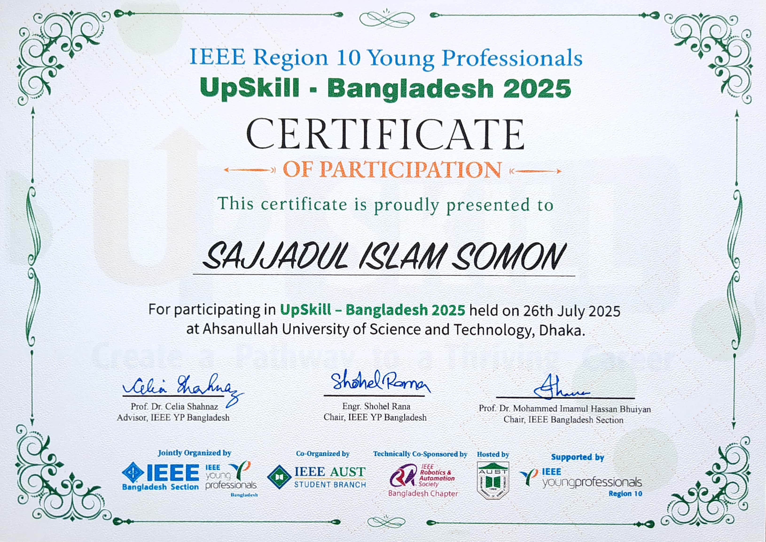 UpSkill - Bangladesh 2025 in Multiple Competitions